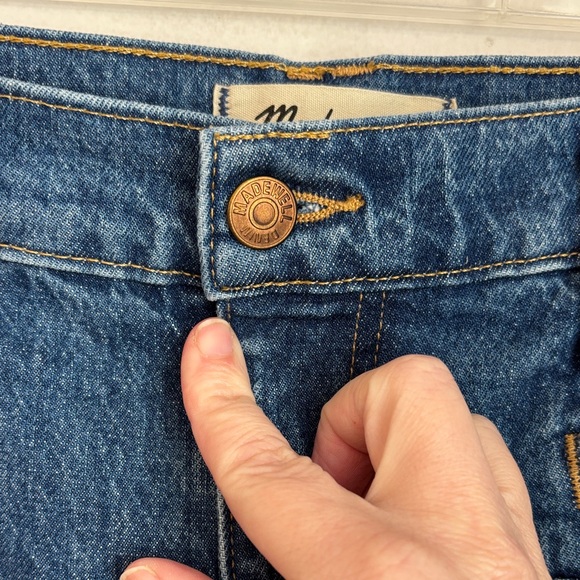 Madewell Womens The Perfect Vintage Flare Classic Blue front pocket Jeans 32 EUC - Picture 8 of 13